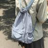 New Design Nylon Shoulder Bag Large Capacity High School Bag Fashion Drawstring Backpack Student