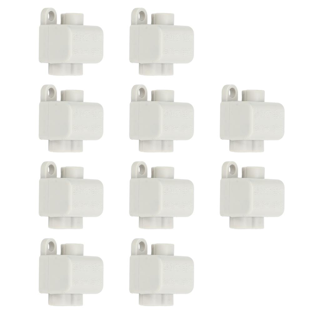 10 Pcs 60A 400V Quick Connector Cable Terminal One In Two Out Electrical Wiring Inline Junction