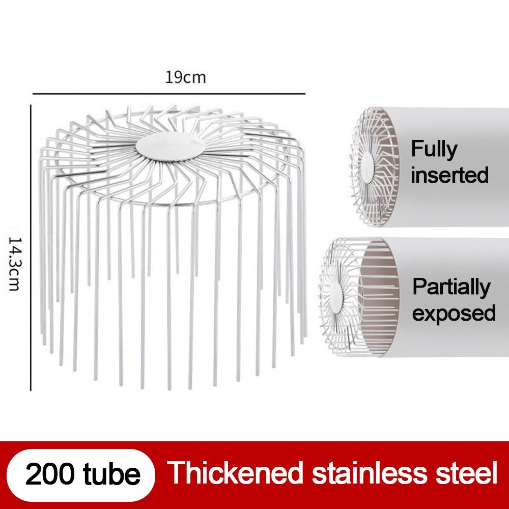 Stainless Steel Roof Floor Drain Downpipe Strainer Leaf Debris Trap Balcony Drainage Cover Anti-blocking Rain Pipe Cap