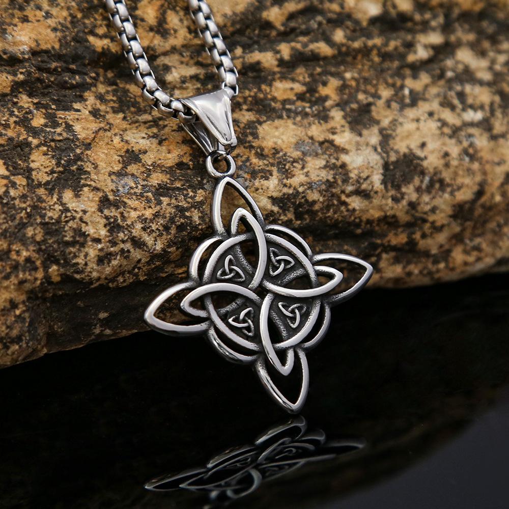 New Viking Celtic Knot Pendant Titanium Steel Retro Personalized Fashion Necklace