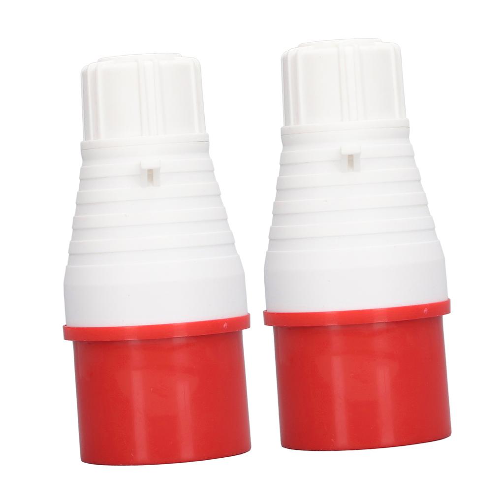 2Pcs Industrial Plug 5 Pin 32A IP44 Waterproof Replacement Sockets PP Brass 220?380V 240?415V