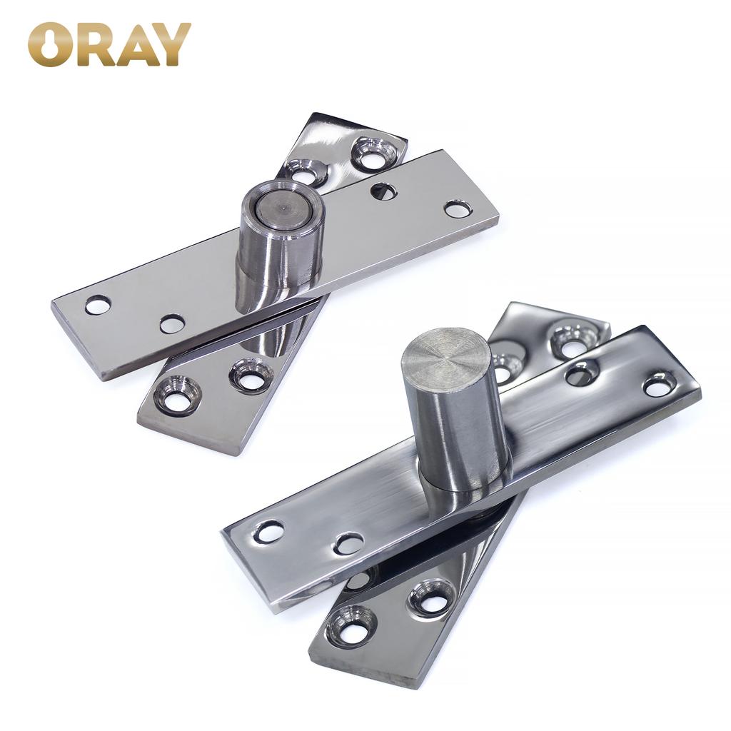 360 Degree Stainless Steel Door Hinge Modern Design up Shaft Rotating Pivot Hinge for Wood Doors Invisible Pivot Door Joints