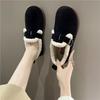 Winter Women Shoes Casual Flat Shoes Moccasins Soft Loafers Women Fashion Comfort Warm Plush Slip On Female Cotton Shoes