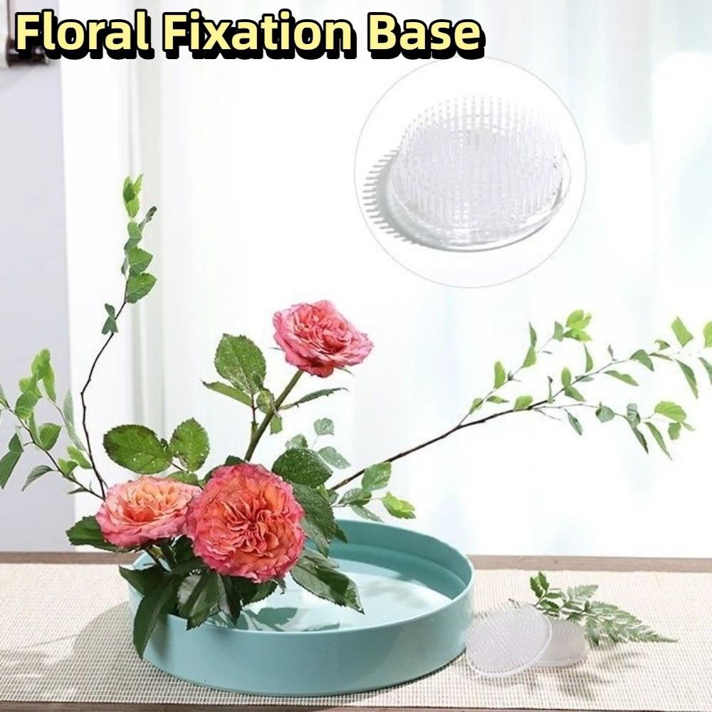 Round Flower Arranger Rectangle Pin Frog Holder Creative Fixed Arranging Tool  Flower Arranging
