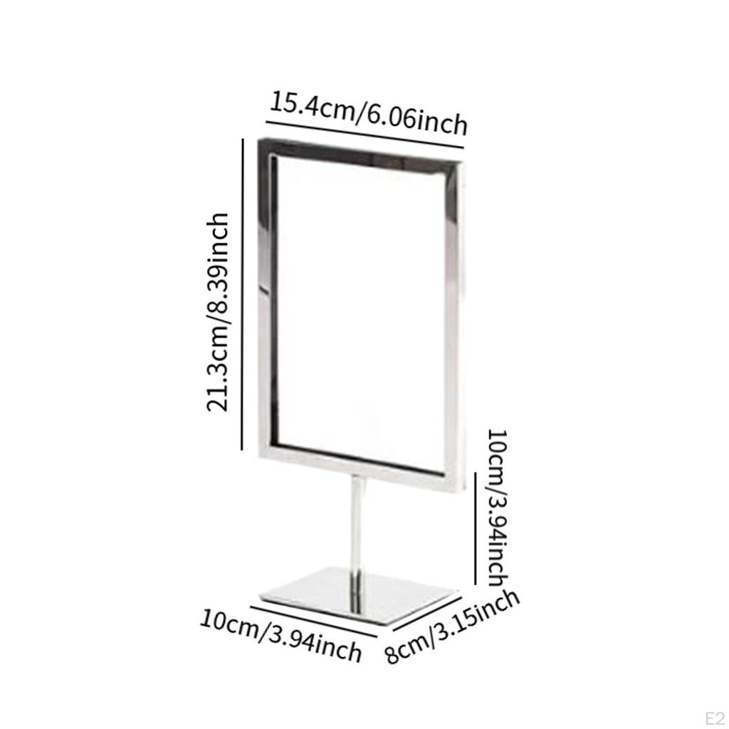 Card Holder Display Stand for Supermarket Price Tags, Reusable Tabletop Sign