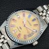 VINTAGE REFURBISHED CITIZEN AUTOMATIC JAPAN MENS YELLOW DIAL WATCH a446849-1