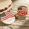 2026 Брошь в честь 250-летия США Сплав Эмалированный Значок с Флагом Колокол Свободы Бабочка Пряжка Значок на Лацкан Костюма