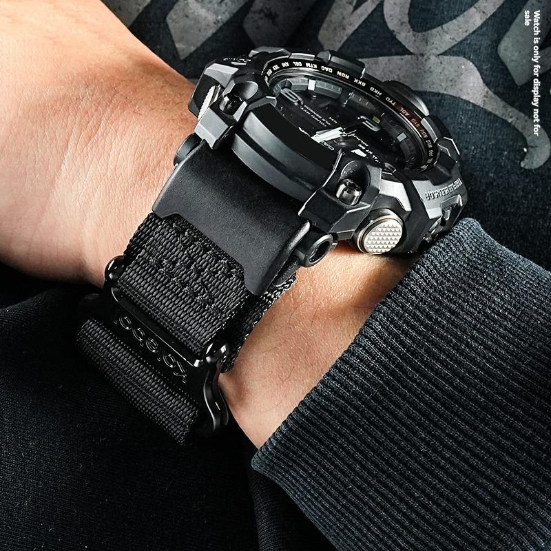 Для Casio G-SHOCK mudmaster GWG-1000/GB серии спортивный альпинизм нейлоновый холщовый ремешок для часов мужской аксессуар браслет