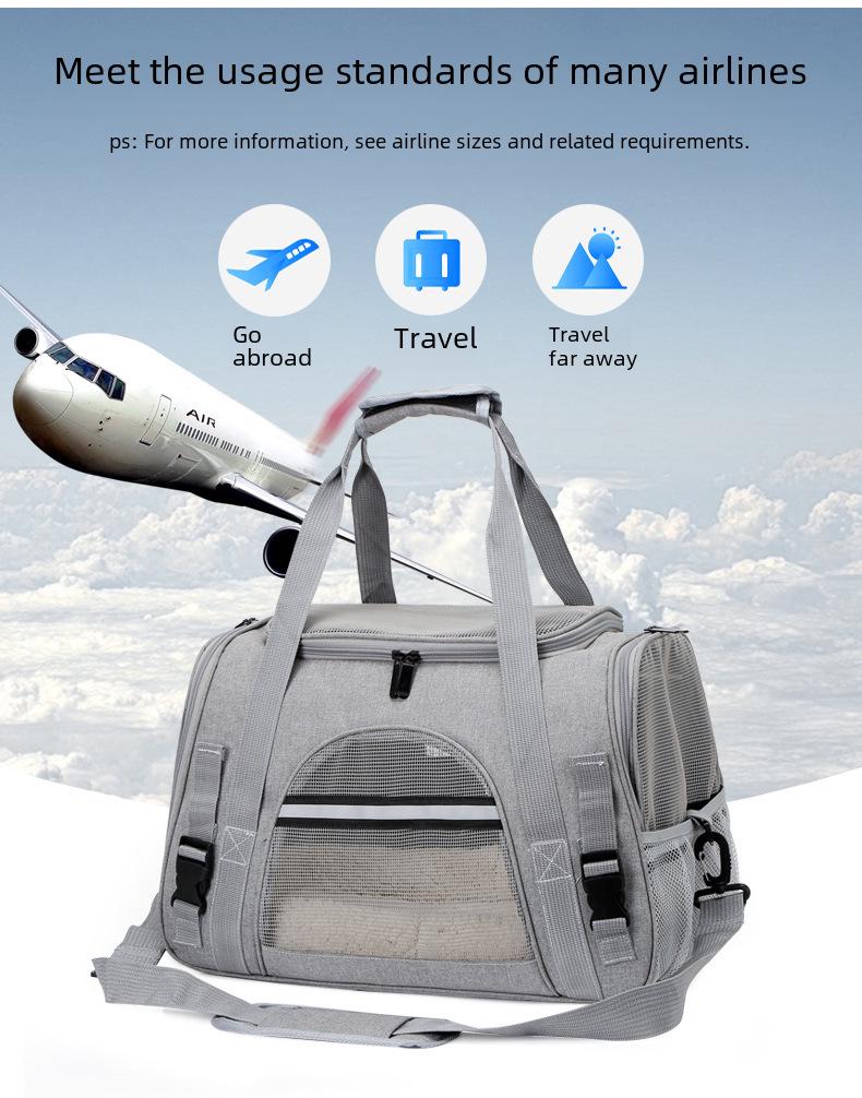 Дышащая складная сумка-переноска для кошек и собак