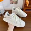 Niche Little White Shoes 2024 New Cream Retro Japanese Students Versatile Shell Head Sports Skateboard Shoes Women