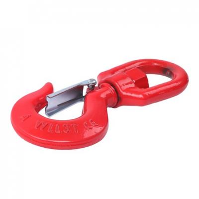 Захватный поворотный крюк 3 тонны 5/8" G80 Легированная сталь Подъемный крюк Такелаж с защелкой