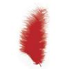 Down Feather, Red, 10 - 15 Cm, 15 Pcs