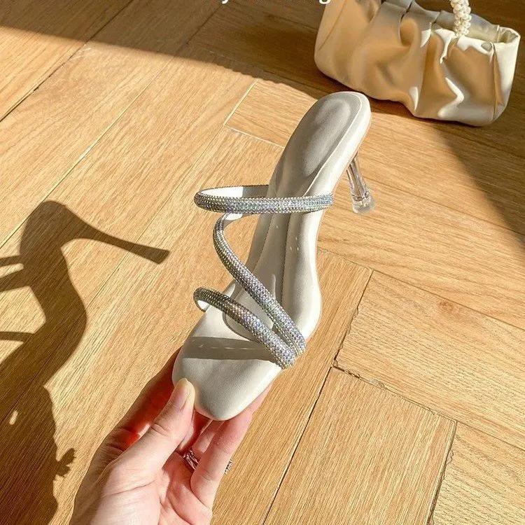 Сандалии с открытым носком и шнуровкой, женские летние новые плоские туфли на мягкой подошве для студентов, вечерние туфли в римском стиле с квадратной головкой, женская обувь