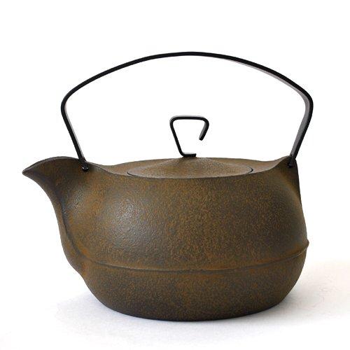 Чайник Nanbu Iron Kettle из чугуна, коричневый, победитель премии Good Design Award 2012, совместим с IH200V 1,2 л, цвет.