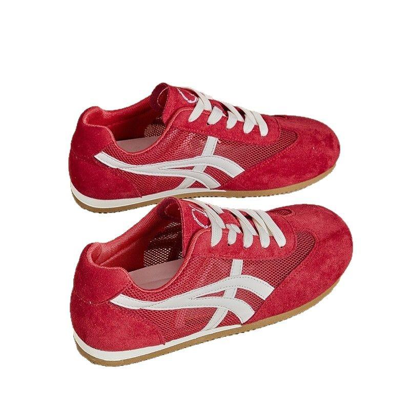 Pink Dexun Shoes Women's Shoes 2025 New Popular Spring and Summer Versatile Forrest Gump Shoes Casual Sports Breathable Mesh Board Shoes