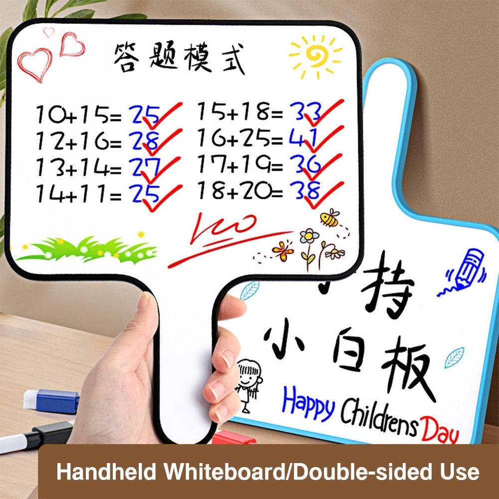 Handheld Writing Board Plastic Answer Board Portable Whiteboard Students