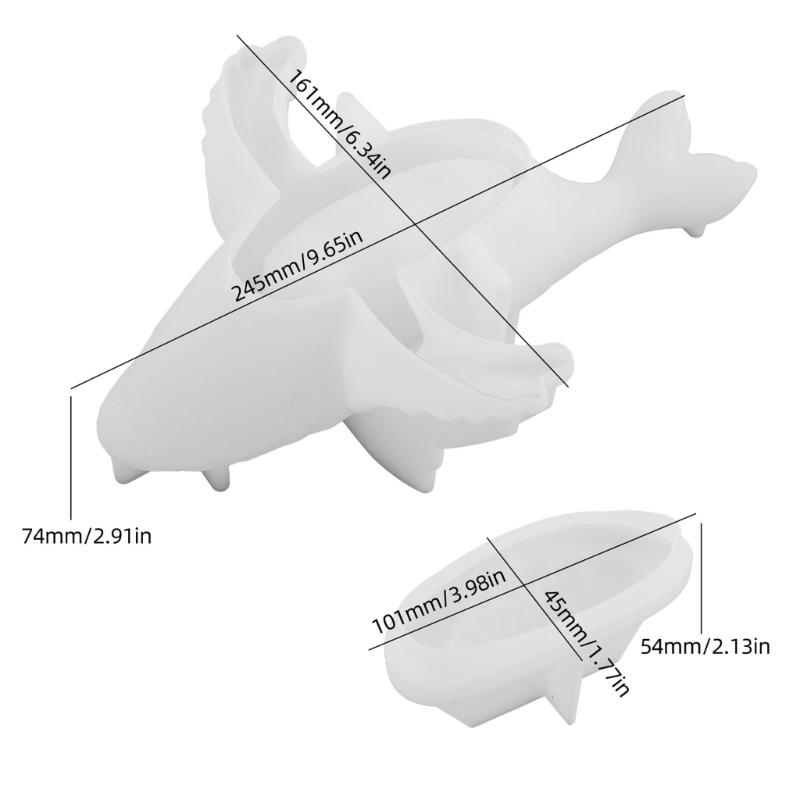 Whale Shaped Silicone Storage Box Mould Efficient Jewelry Sorting and Storing Case Mold Epoxy Resin Organizer Molds