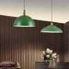 American Loft Retro Led Chandelier Industrial Style Restaurant Led Decorative Light Restaurant Pendant Lighting Green Lampshade