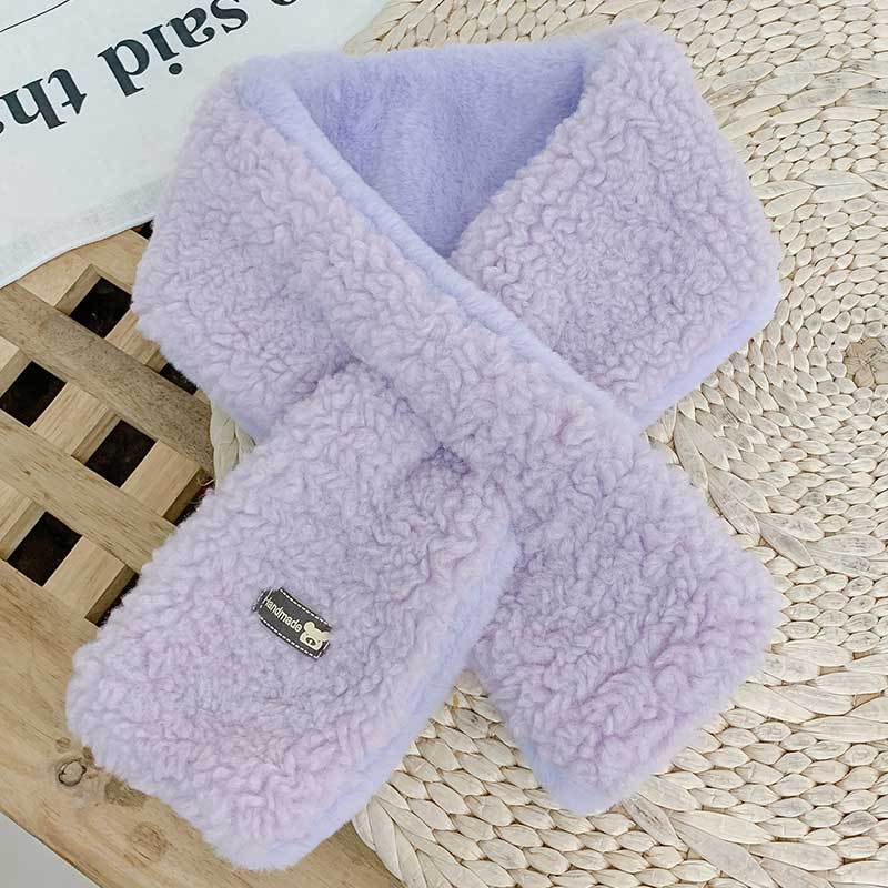 New Children'S Fashionable Scarf For Girls To Keep Warm And Versatile For Babies. Plush And Thickened Warm Scarf For Kids