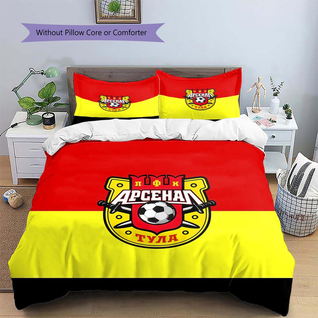 Arsenal Tula Pattern Bedding Quilt Set Home Decoration Gift (1 * duvet cover + 2 * pillowcase without core).xwn