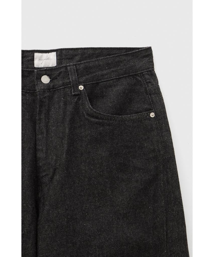 YOUTH Wide Denim Pants - Washed Black