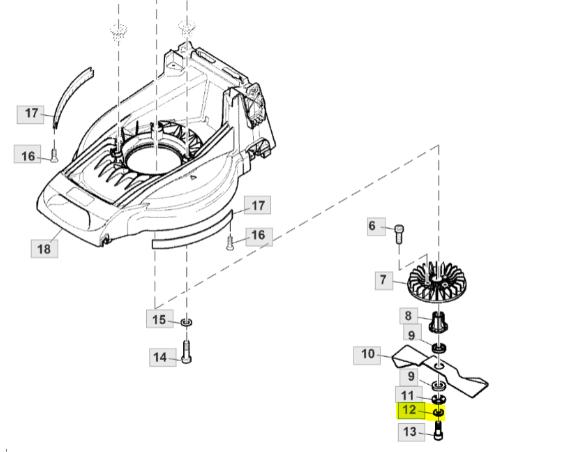 Sabo John Deere Blade Disc for Walk-Behind Mowers