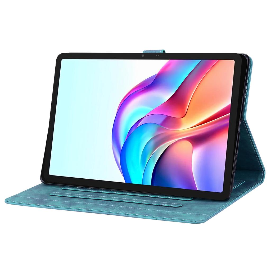 Чехол для TECNO Megapad 11 с отделениями для карт, кожаный чехол-подставка для планшета, флип-чехол, цветок, кошка