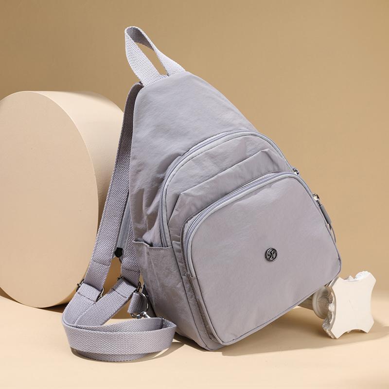 Многофункциональная нагрудная сумка для женщин, дорожный рюкзак, однотонная сумка через плечо