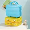 Mini Hard Cosmetic Case Suitcase 14inch Travel Luggage Small Portable Carrying Case Makeup Suitcase