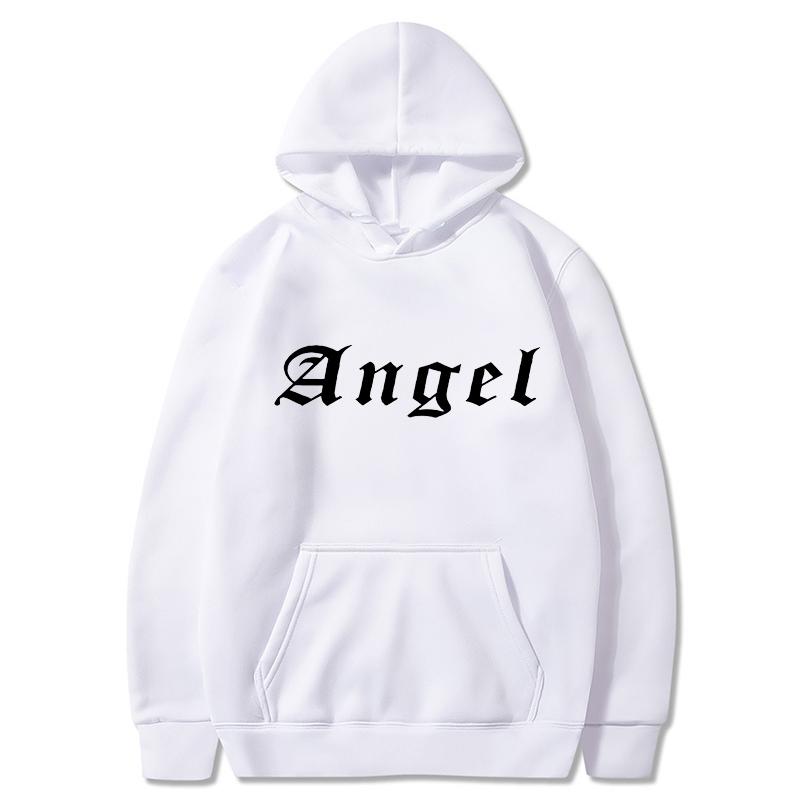 Women Hoodie Pocket Long Sleeve Oversize Angel Printing Women Sweatshirt Autumn Winter Loose Hoodies Letter Styles Hooded