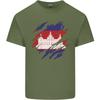 Torn Cambodia Flag Cambodian Day Football Unisexs Light Cotton TShirt
