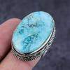 Tibetan Turquoise Gemstone Handmade 925 Sterling Silver Gift Ring Size 8 U3N81