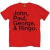 The Beatles Unisex T-Shirt: John, Paul, George & Ringo