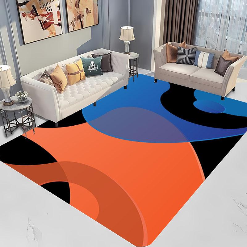 Abstract Colour Art Large Area Carpets for Home Living Room Children's Bedroom Sofa Doormat Kitchen Floor Rugs Anti-slip Decor
