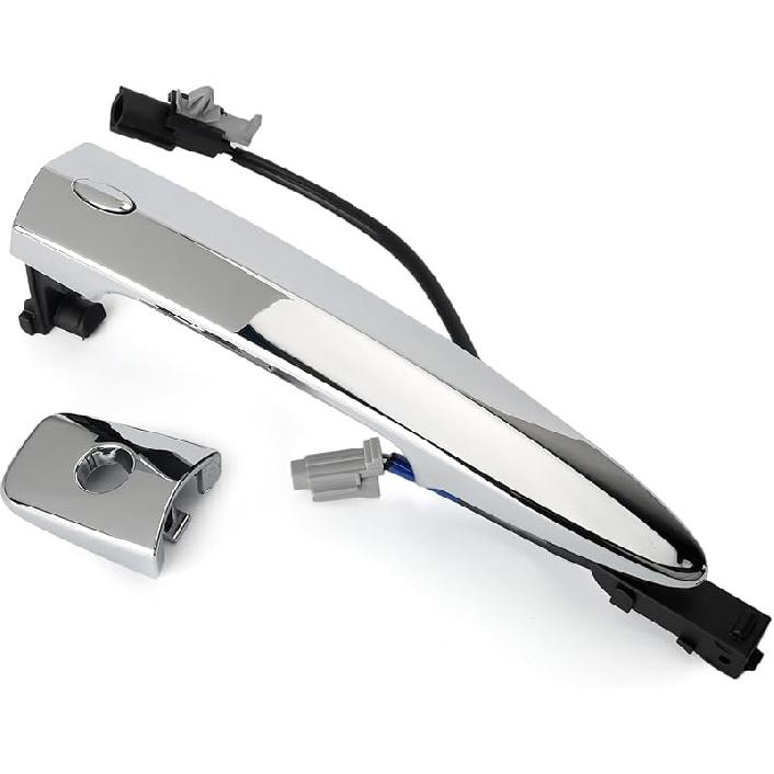 806469N00A Внешняя хромированная ручка двери, передняя левая, сторона водителя, с датчиком и системой бесключевого доступа Smart Keyless Entry, Для Nissan 2009-2018