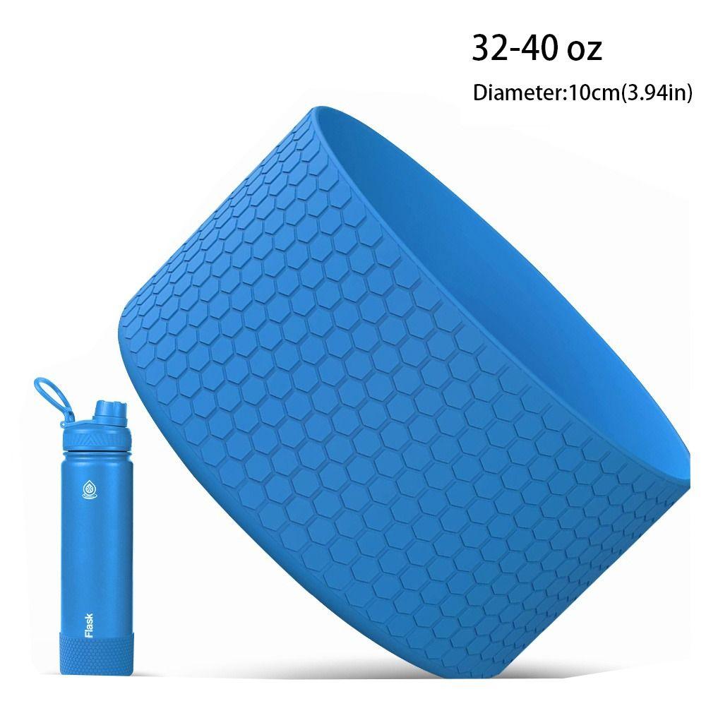 Anti-Slip Bottle Bottom Sleeve Silicone Sports Cup Cover for Aquaflash/HydroFlask 12-40 Oz