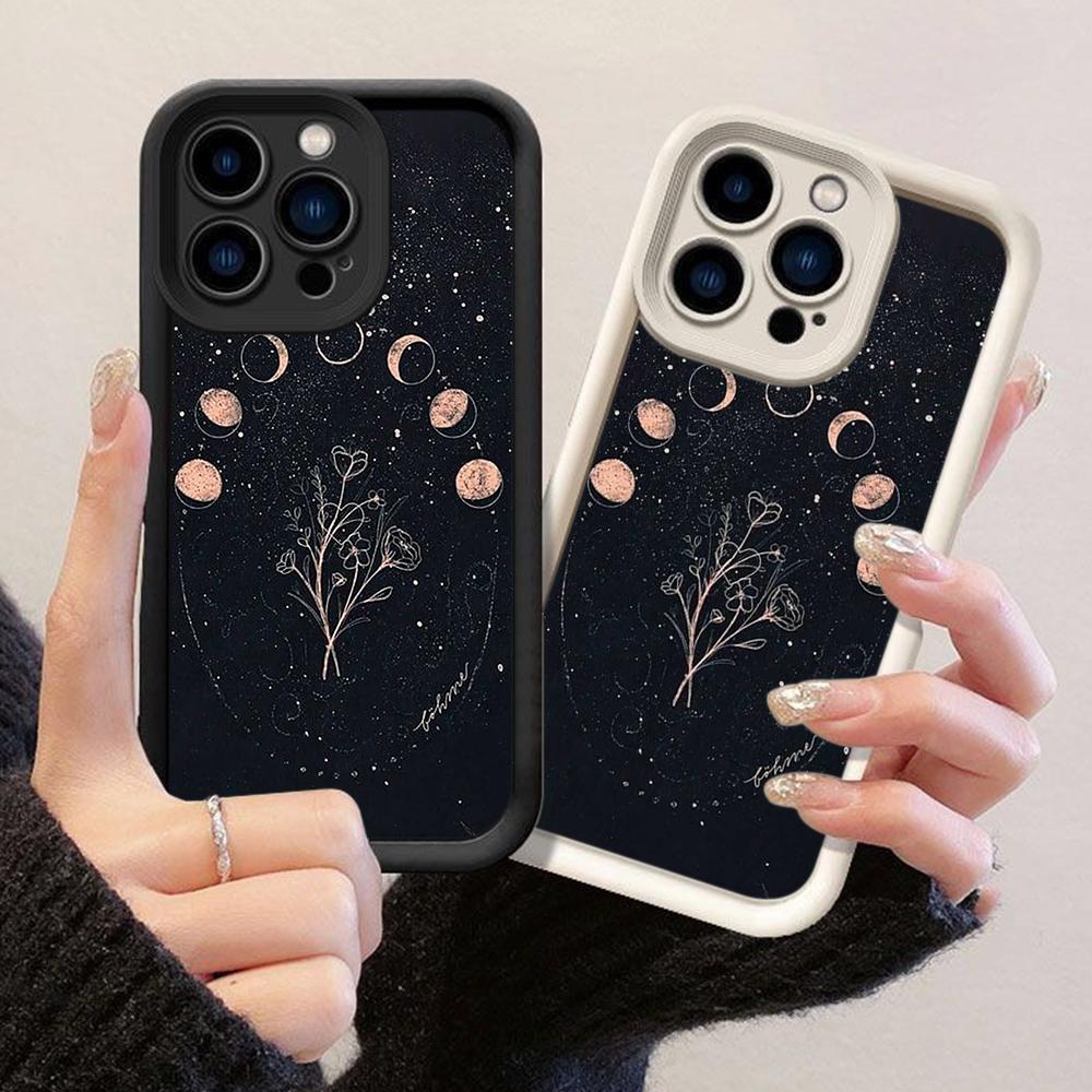 Мягкий чехол JT473 Shades of Moon Goddess для iPhone 17 16 15 14 13 Pro Max Samsung S26 S25 Ultra A17 A07 A56 A16 Xiaomi 15T Redmi 15c 14C