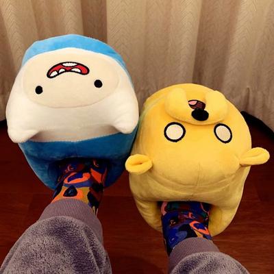 Унисекс зимние плюшевые тапочки женские домашние безмолвные тканевые подошвы фланелевые теплые тапочки домашние хлопковые туфли милые мультяшные домашние сапоги