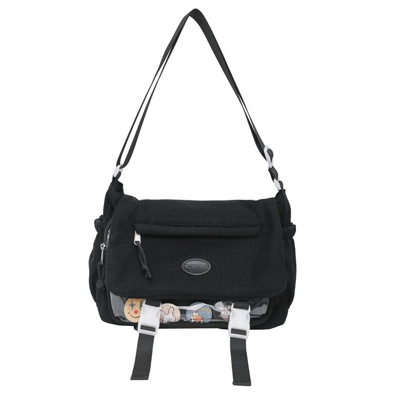 Сумка через плечо в студенческом стиле, женская сумка-мессенджер, студенческая сумка через плечо большой вместимости