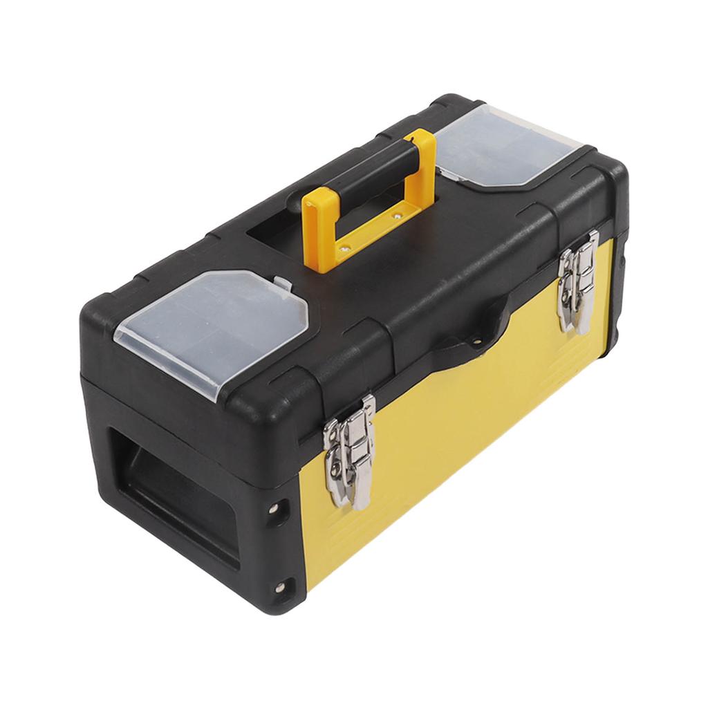Tool Box Multifunction 15.6inch Large Capacity Double Layer Toolbox Organizer with Removable Tray