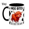 Home And Kitchen Mug Highland Cow Ceramic with Handle, Cute Animal Coffee Cup, Decorative Gift 350ml Capacity, Drinkware for Office Outdoor
