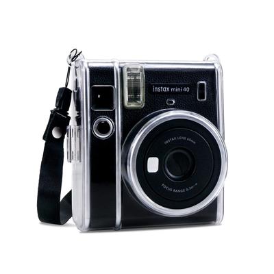 Чехол kinokoo для Instax Mini 40, Прозрачная жесткая поликарбонатная крышка с ремешком на плечо, Пылезащитный защитный чехол для камеры Instax Mini 40