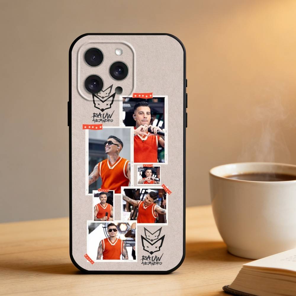 Чехол для телефона singer R-Rauw Alejandro для iPhone 16,15,14,13,12,17,Pro Max,Plus Силиконовый Черный Чехол