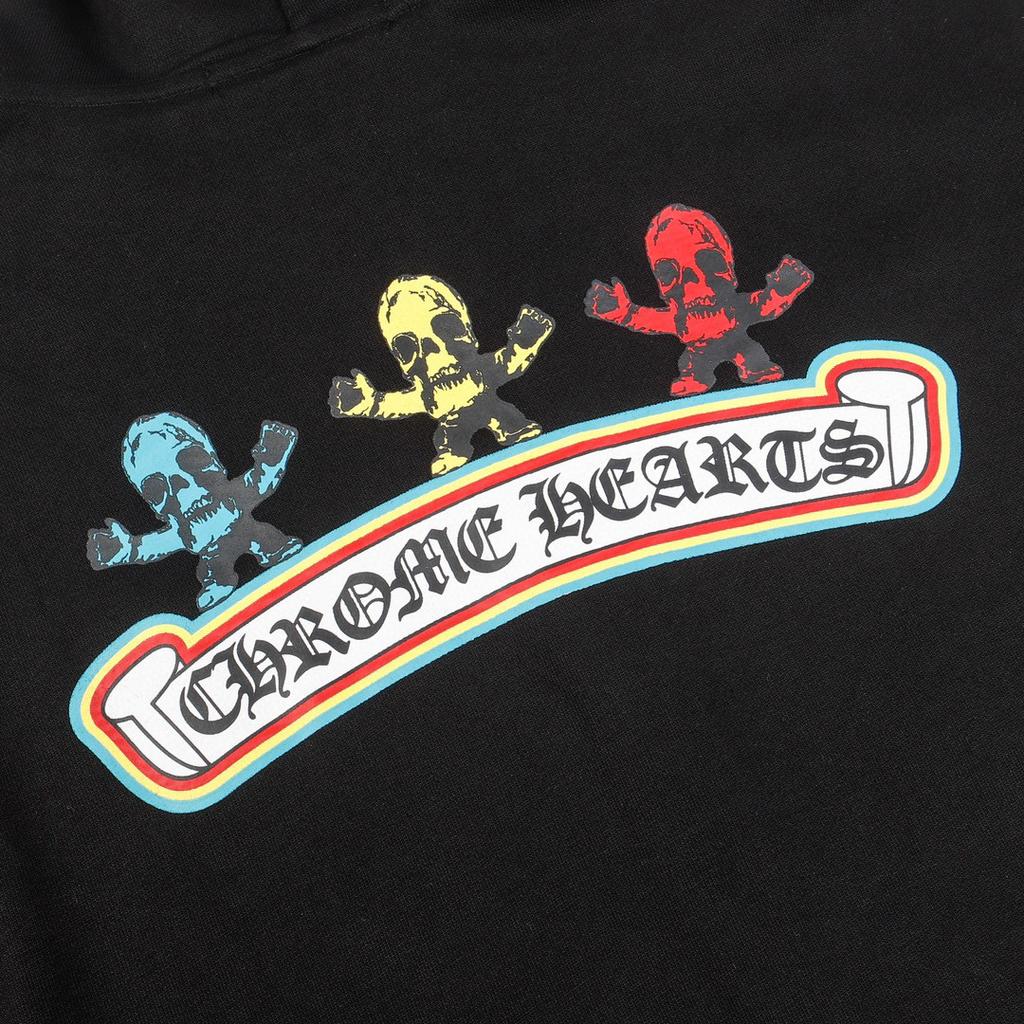 853 CHROME HEARTS Осень-Зима 2025 Новая Толстовка с Капюшоном на Молнии Классического Стиля с Логотипом Большого Размера, Подходит для Парной Носки