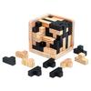 3D куб-головоломка Luban, креативная обучающая деревянная игрушка для мозга IQ, игра для раннего обучения, подарок для детей, письмо 54T