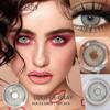 FUNSACHY 1 Pair New Color Contact Lenses for Eyes Beautiful Pupil Fashion Gray Brown Soft Lenses Yearly Cosmetics Korean Lens