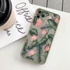 Чехол для телефона с рисунком листьев пальмы, растения, цветка для iphone 16 11 12 13 14 15 Pro Max X XR XS MAX 6s 7 8 Plus SE2 Задняя ударопрочная крышка