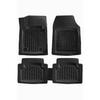 Напольный коврик черный, 5 шт., универсальный, совместимый для всех транспортных средств, 3 D напольный коврик