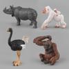 Игрушки-симуляторы диких животных: Модели кабана, страуса и орангутана
