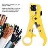 HT352 Wire Stripper 120mm 4.7in MultiFunctional Coaxial Cable Stripping Pliers Tool